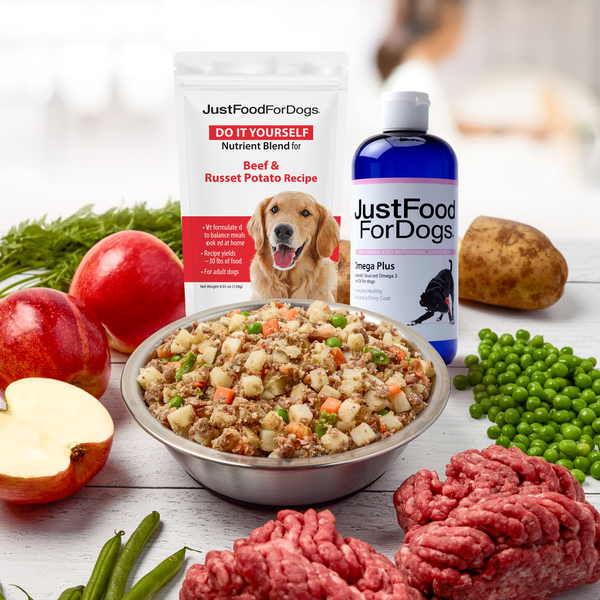 DIY Beef + Omega Plus Bundle JustFoodForDogs